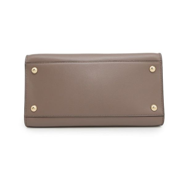 フェラガモ ハンドバッグ ヴァラ トップハンドル スプリットカーフレザー 21I290 Ferragamo 2way ブラウン