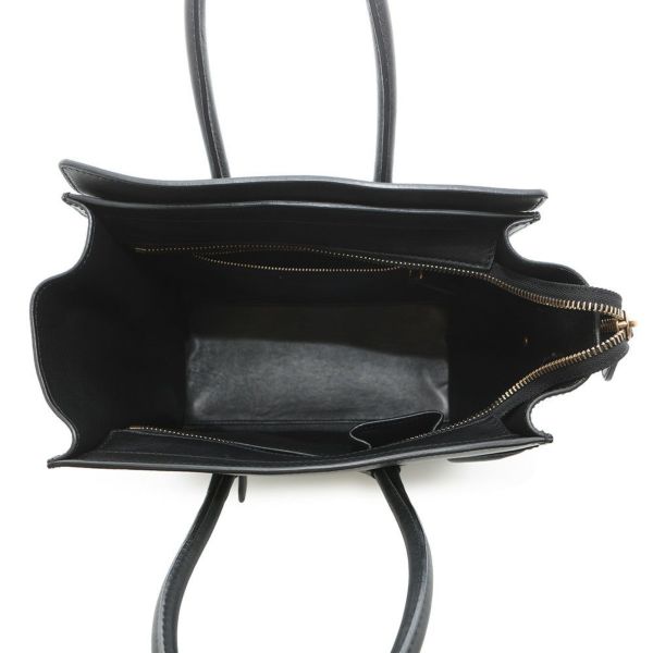 セリーヌ ハンドバッグ ラゲージ マイクロショッパー レザー 167793 CELINE 黒