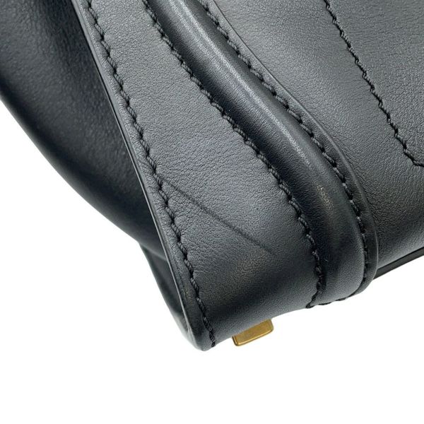セリーヌ ハンドバッグ ラゲージ マイクロショッパー レザー 167793 CELINE 黒
