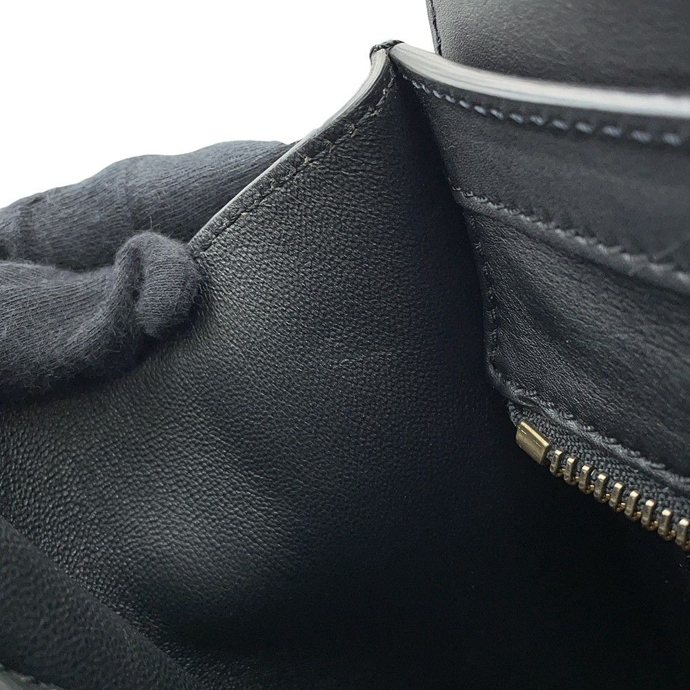 セリーヌ ハンドバッグ ラゲージ マイクロショッパー レザー 167793 CELINE 黒