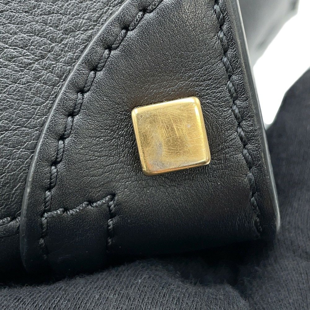 セリーヌ ハンドバッグ ラゲージ マイクロショッパー レザー 167793 CELINE 黒