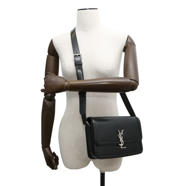 サンローランパリ ショルダーバッグ ソルフェリーノ ミディアム レザー 711039 SAINT LAURENT PARIS 黒