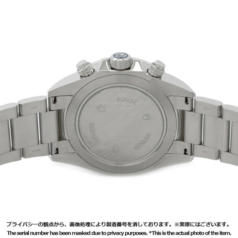 チュードル ヘリテージ クロノグラフ 70330B TUDOR チューダー 腕時計 オパライン/ブルー文字盤