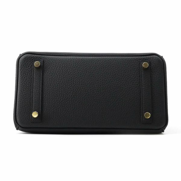エルメス バーキン25 ブラック/ゴールド金具 トゴ W刻印 HERMES Birkin ハンドバッグ 黒