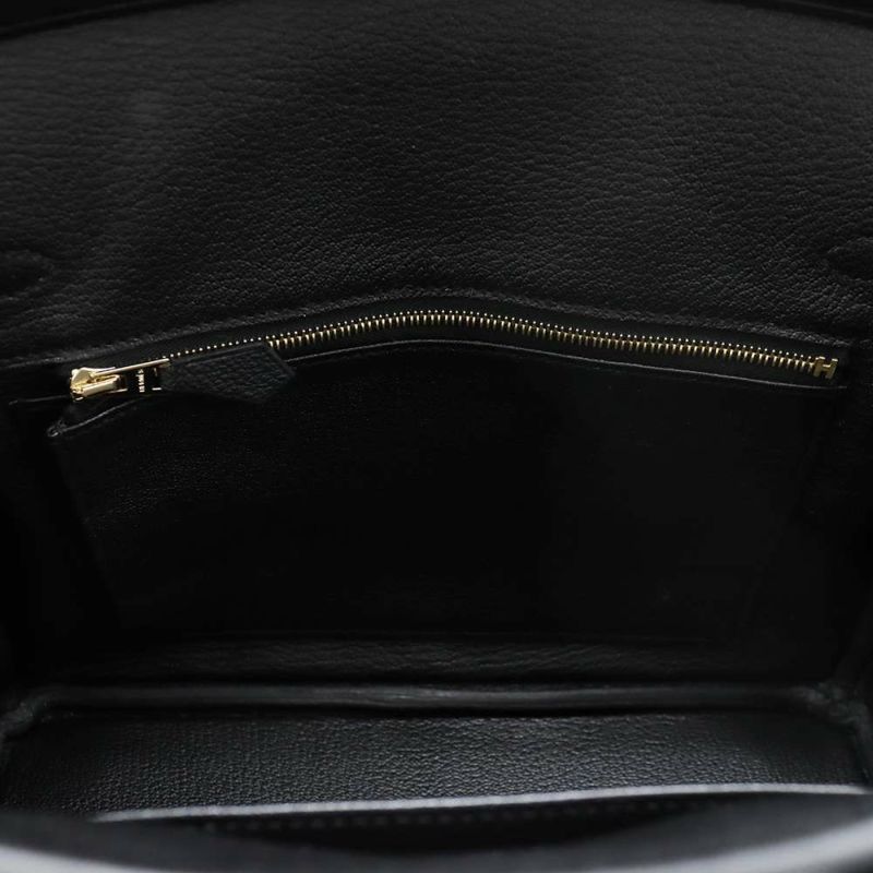 エルメス バーキン25 ブラック/ゴールド金具 トゴ W刻印 HERMES Birkin ハンドバッグ 黒