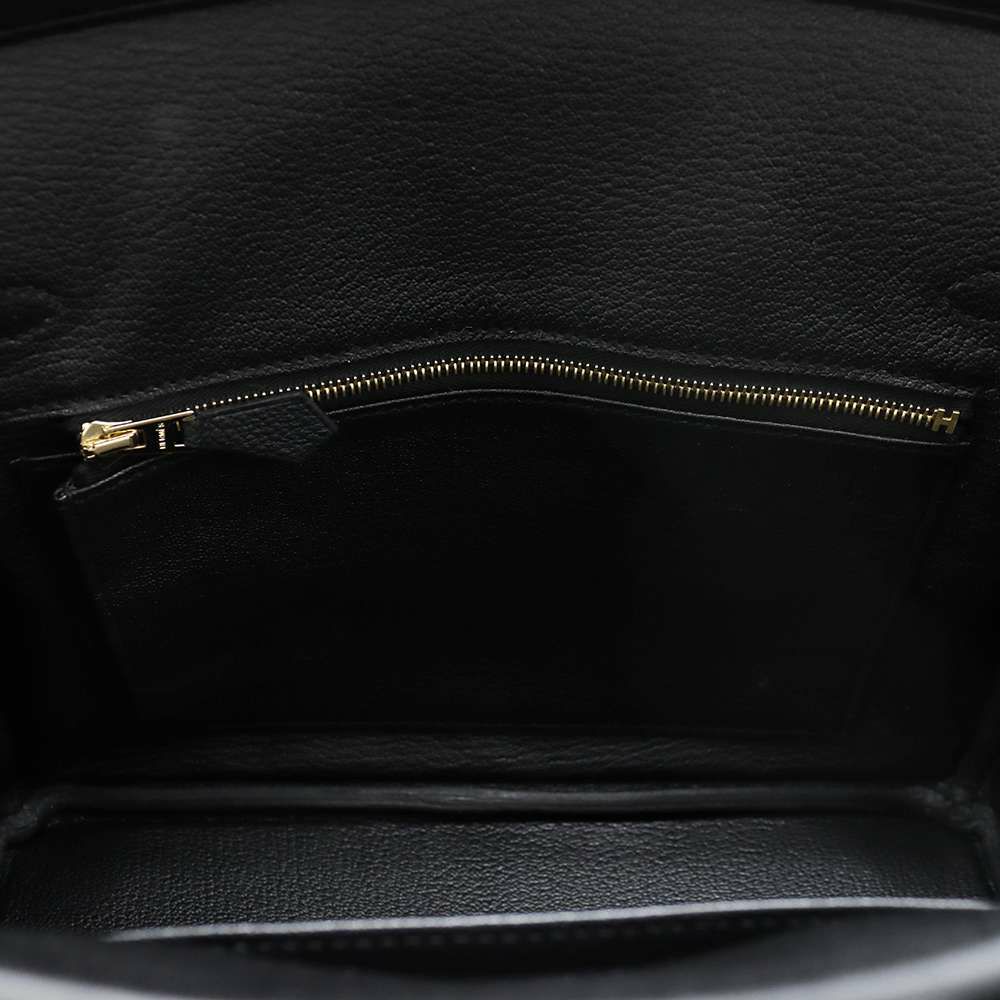 エルメス バーキン25 ブラック/ゴールド金具 トゴ W刻印 HERMES Birkin ハンドバッグ 黒