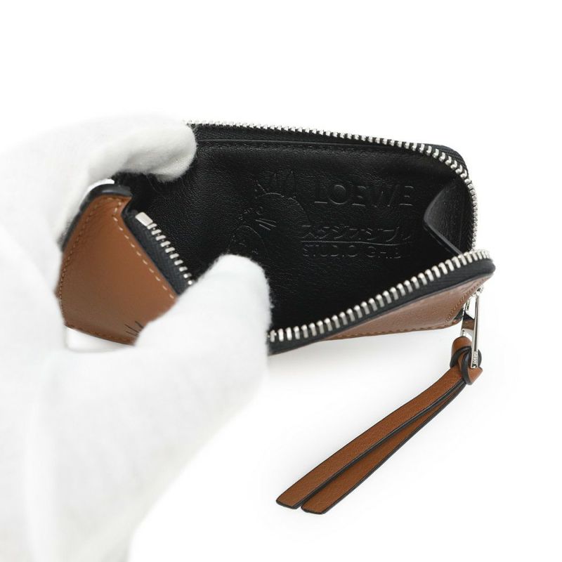 ロエベ カードケース スタジオジブリ 千と千尋の神隠し まっくろくろすけ C643Z40X01 コインケース フラグメントケース 黒