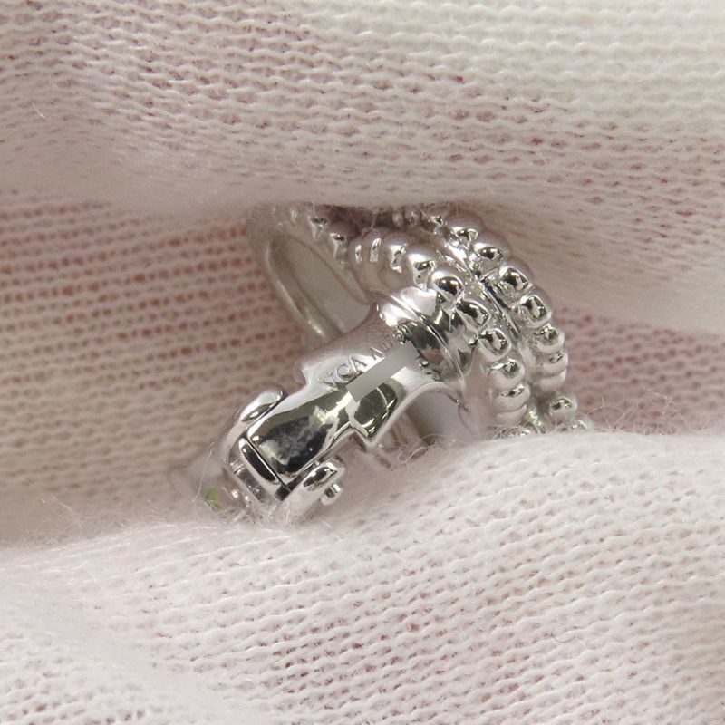 ヴァンクリーフ&アーペル ピアス ヴィンテージ アルハンブラ イヤリング マザーオブパール K18WGホワイトゴールド VCARF48600