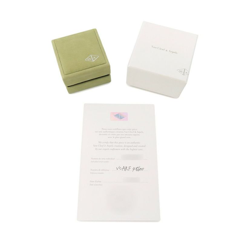 ヴァンクリーフ&アーペル ピアス ヴィンテージ アルハンブラ イヤリング マザーオブパール K18WGホワイトゴールド VCARF48600