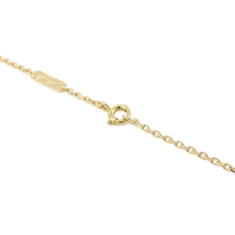 ヴァンクリ ネックレス ラッキー アルハンブラ パピヨン ペンダント ラピスラズリ ダイヤ 1P 0.03ct K18YG