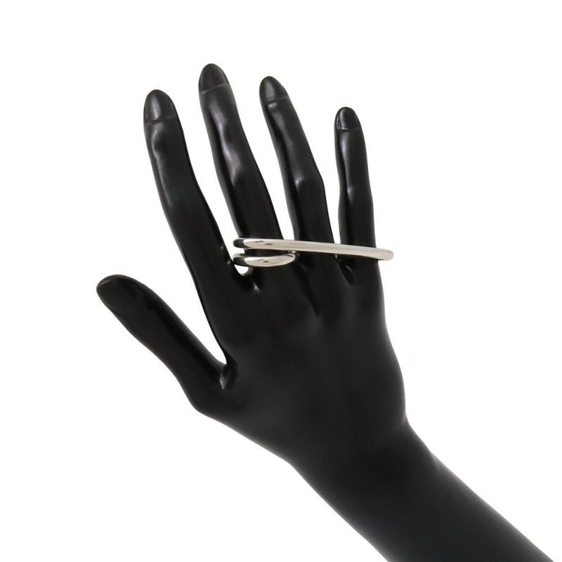 エルメス リング シェーヌダンクル パンク トリプル Chaine d'Ancre SV925シルバー リングサイズ57 HERMES 指輪