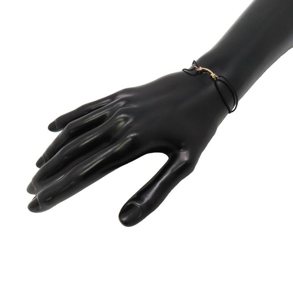 ティファニー ブレスレット Tスマイル K18PGピンクゴールド オンライン限定 71393968 Tiffany&Co. ブラックコード