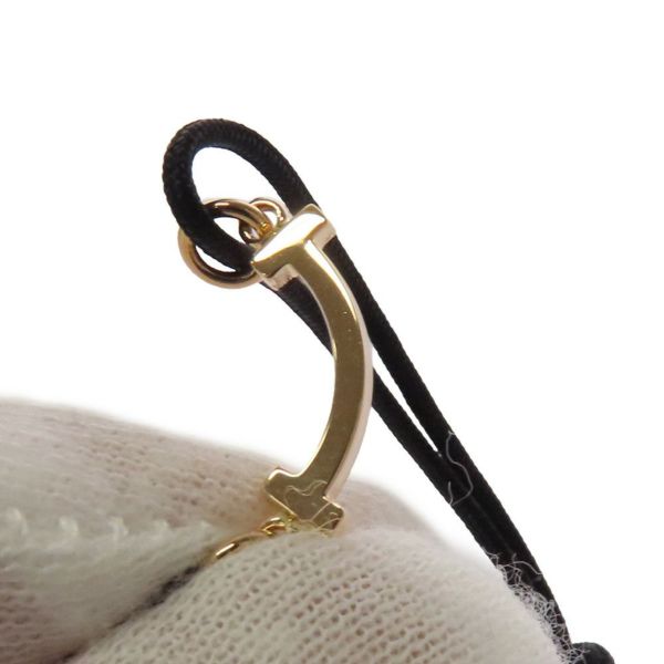 ティファニー ブレスレット Tスマイル K18PGピンクゴールド オンライン限定 71393968 Tiffany&Co. ブラックコード