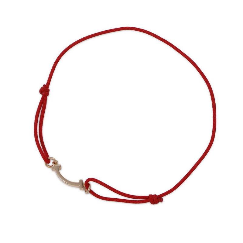 ティファニー ブレスレット Tスマイル K18PGピンクゴールド オンライン限定 74862993 Tiffany&Co. レッドコード