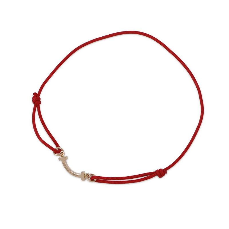 ティファニー ブレスレット Tスマイル K18PGピンクゴールド オンライン限定 74862993 Tiffany&Co. レッドコード