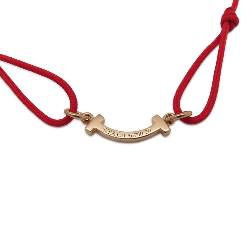 ティファニー ブレスレット Tスマイル K18PGピンクゴールド オンライン限定 74862993 Tiffany&Co. レッドコード