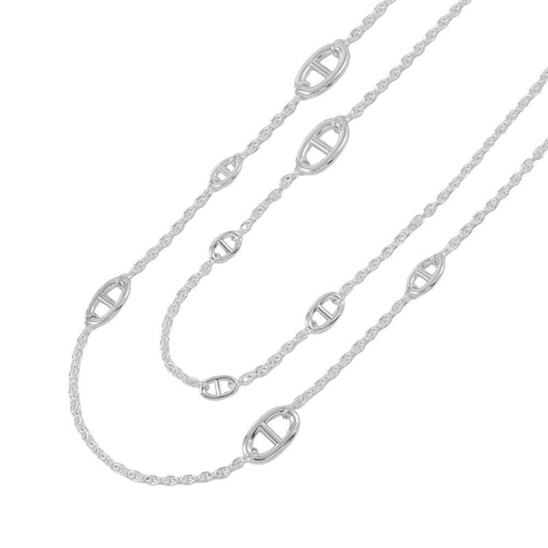 エルメス ネックレス シェーヌダンクル ファランドール120 SV925シルバー HERMES ロングネックレス ジュエリー