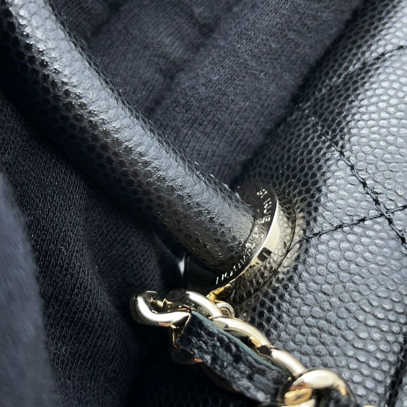 シャネル ハンドバッグ マトラッセ ココハンドル ミニミニ キャビアスキン AP4244 2wayチェーンショルダーバッグ 黒