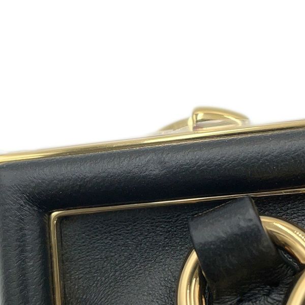 フェンディ チェーンウォレット ファースト ナノ チャーム ラムスキン 7AS051 FENDI コインケース 2way 黒