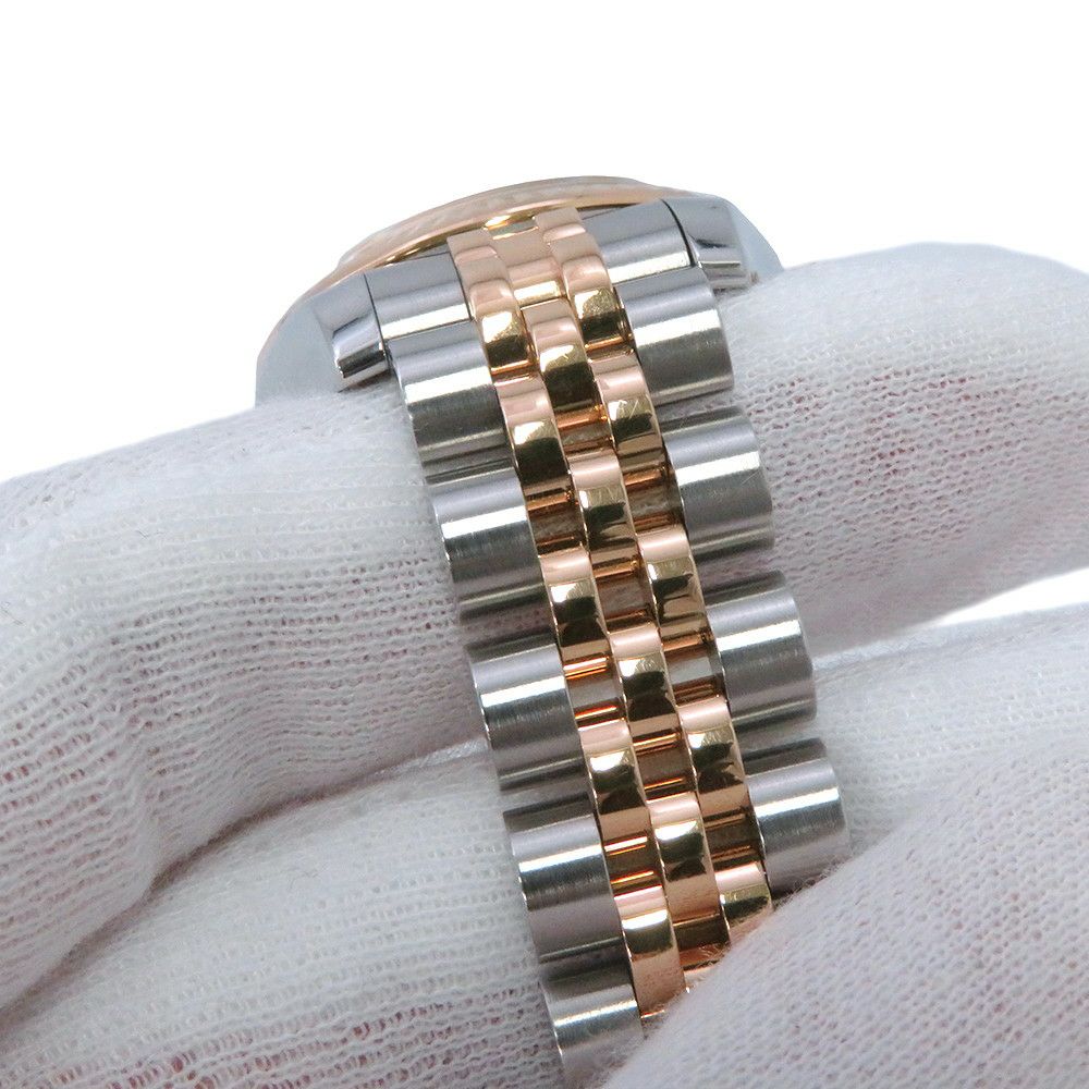 ロレックス デイトジャスト SS/K18PG エバーローズゴールド 179171NG ブラックシェル文字盤 10PD