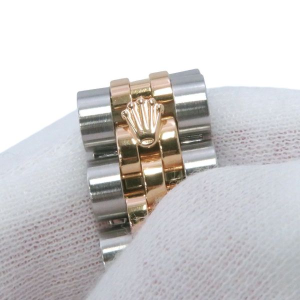 ロレックス デイトジャスト SS/K18PG エバーローズゴールド 179171NG ブラックシェル文字盤 10PD