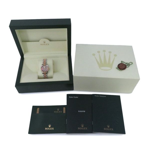 ロレックス デイトジャスト SS/K18PG エバーローズゴールド 179171NG ブラックシェル文字盤 10PD