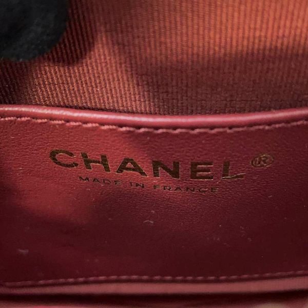 シャネル チェーンショルダーバッグ マトラッセ ハートシェイプ ラムスキン AS3191 CHANEL 黒