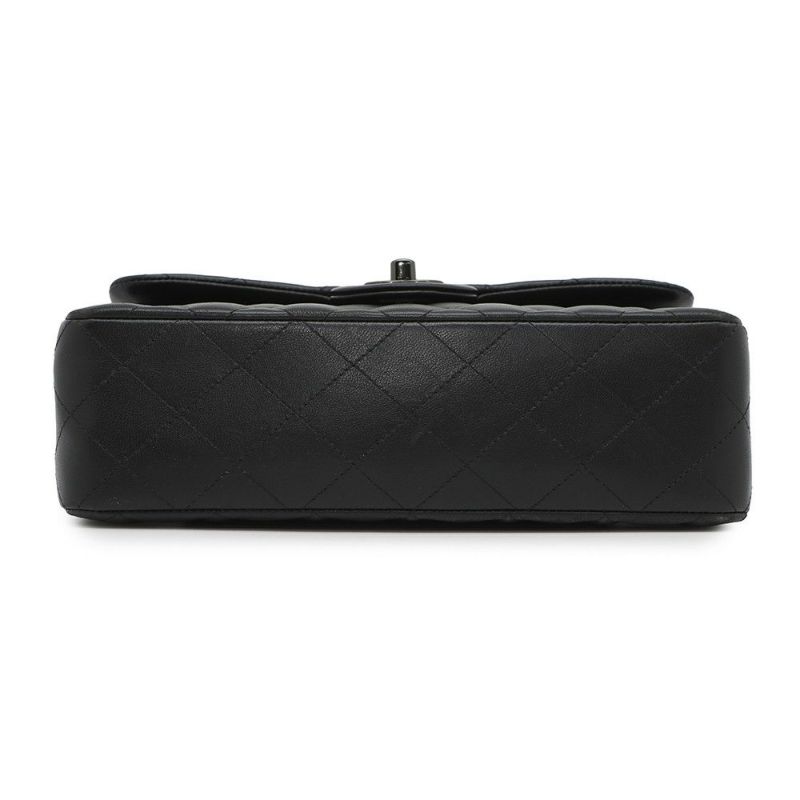 シャネル チェーンショルダーバッグ マトラッセ23 ココマーク ダブルチェーン ラムスキン A01113 CHANEL バッグ 黒