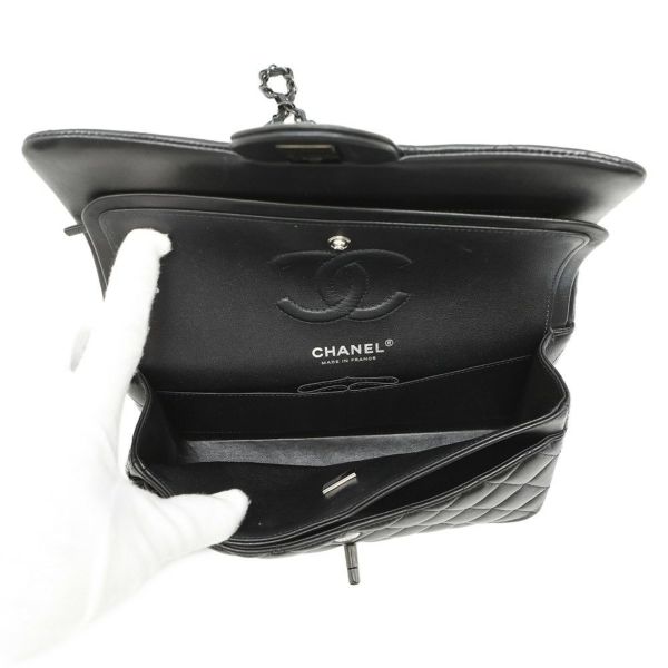 シャネル チェーンショルダーバッグ マトラッセ23 ココマーク ダブルチェーン ラムスキン A01113 CHANEL バッグ 黒