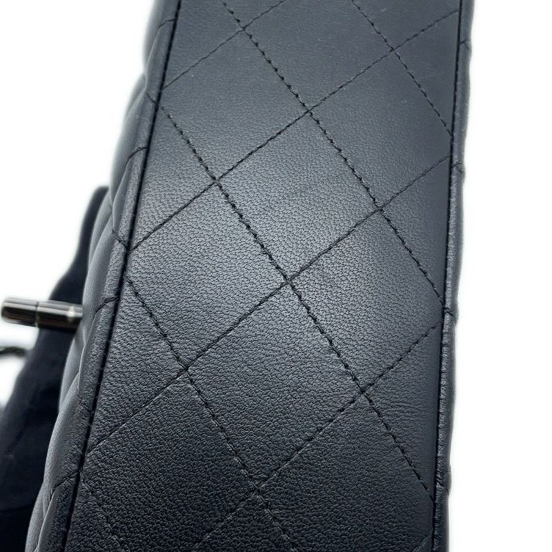 シャネル チェーンショルダーバッグ マトラッセ23 ココマーク ダブルチェーン ラムスキン A01113 CHANEL バッグ 黒