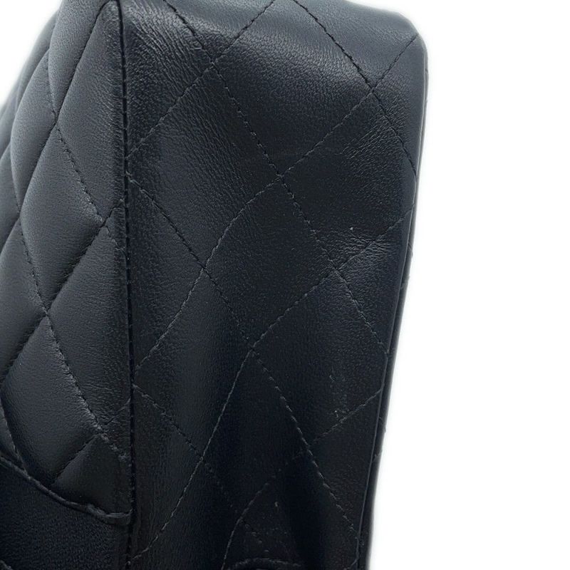 シャネル チェーンショルダーバッグ マトラッセ23 ココマーク ダブルチェーン ラムスキン A01113 CHANEL バッグ 黒