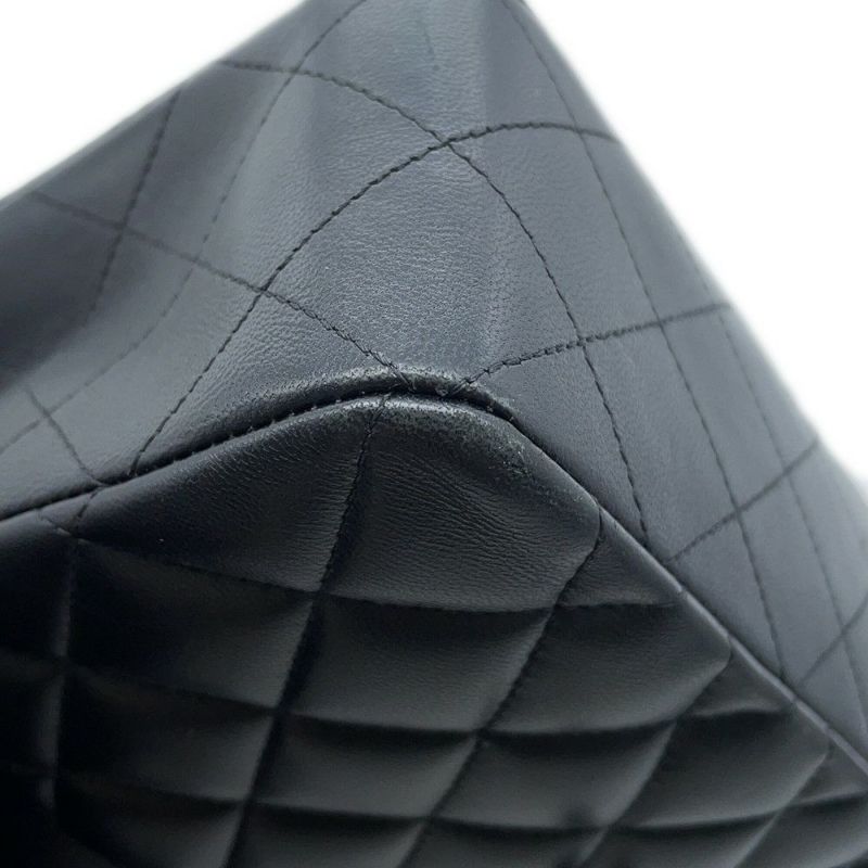 シャネル チェーンショルダーバッグ マトラッセ23 ココマーク ダブルチェーン ラムスキン A01113 CHANEL バッグ 黒