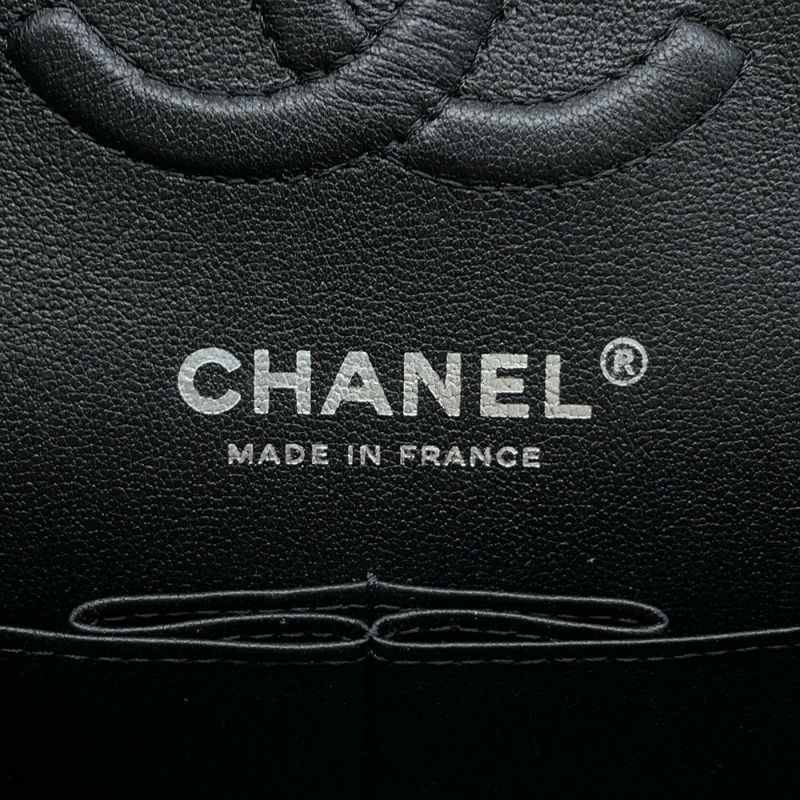 シャネル チェーンショルダーバッグ マトラッセ23 ココマーク ダブルチェーン ラムスキン A01113 CHANEL バッグ 黒