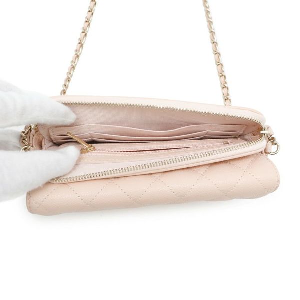 シャネル チェーンショルダーバッグ フラップ フォンケース マトラッセ ココマーク キャビアスキン AP2096 CHANEL ポシェット