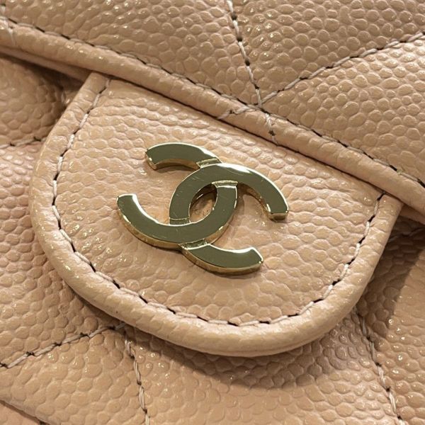 シャネル チェーンショルダーバッグ フラップ フォンケース マトラッセ ココマーク キャビアスキン AP2096 CHANEL ポシェット