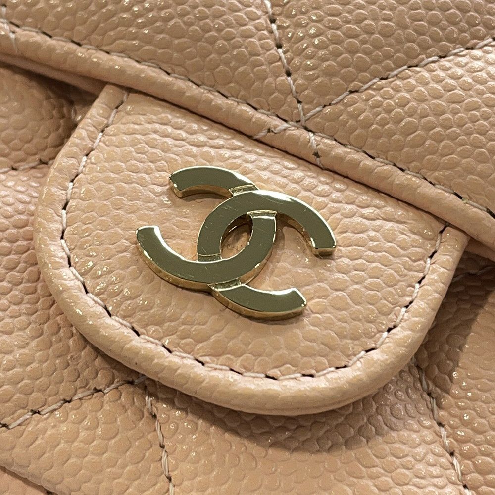 シャネル チェーンショルダーバッグ フラップ フォンケース マトラッセ ココマーク キャビアスキン AP2096 CHANEL ポシェット