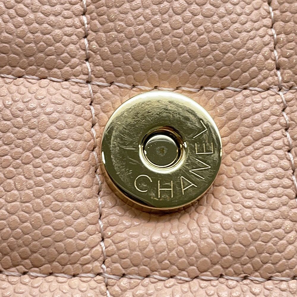シャネル チェーンショルダーバッグ フラップ フォンケース マトラッセ ココマーク キャビアスキン AP2096 CHANEL ポシェット
