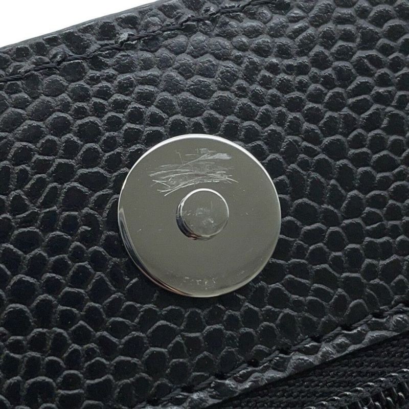 シャネル チェーンウォレット マトラッセ ココマーク キャビアスキン A33814 CHANEL 財布 黒