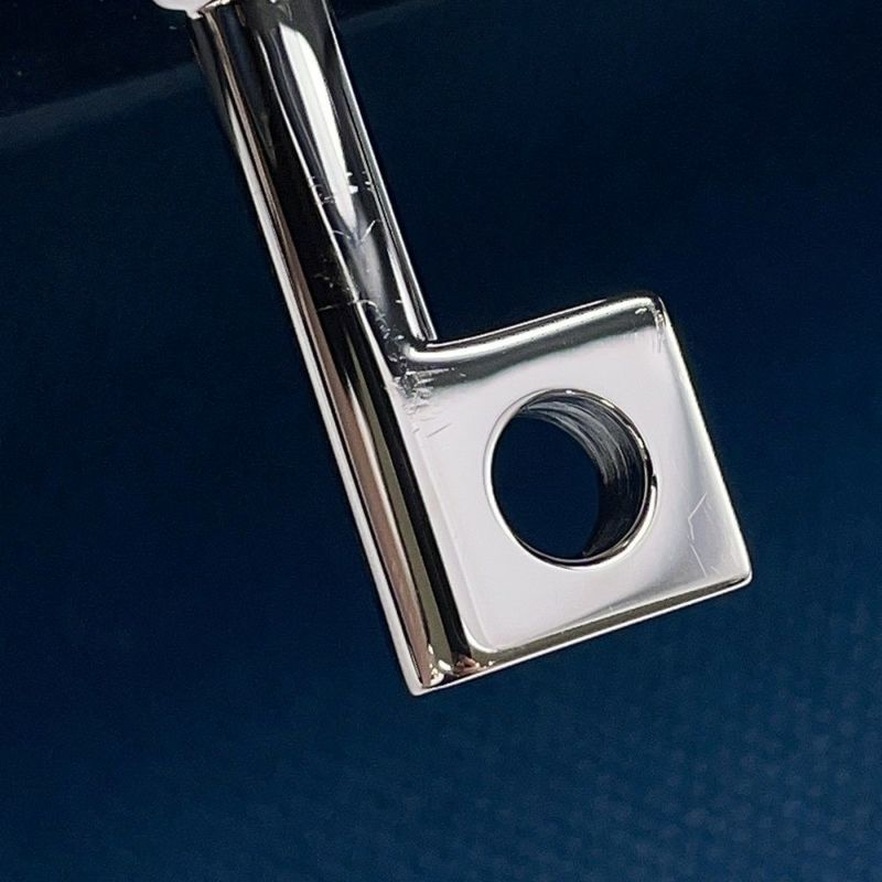 エルメス ハンドバッグ オータクロア40 ヴェールボスフォール/ブルー/シルバー金具 トワルミリタリー/エバーカラー K刻印