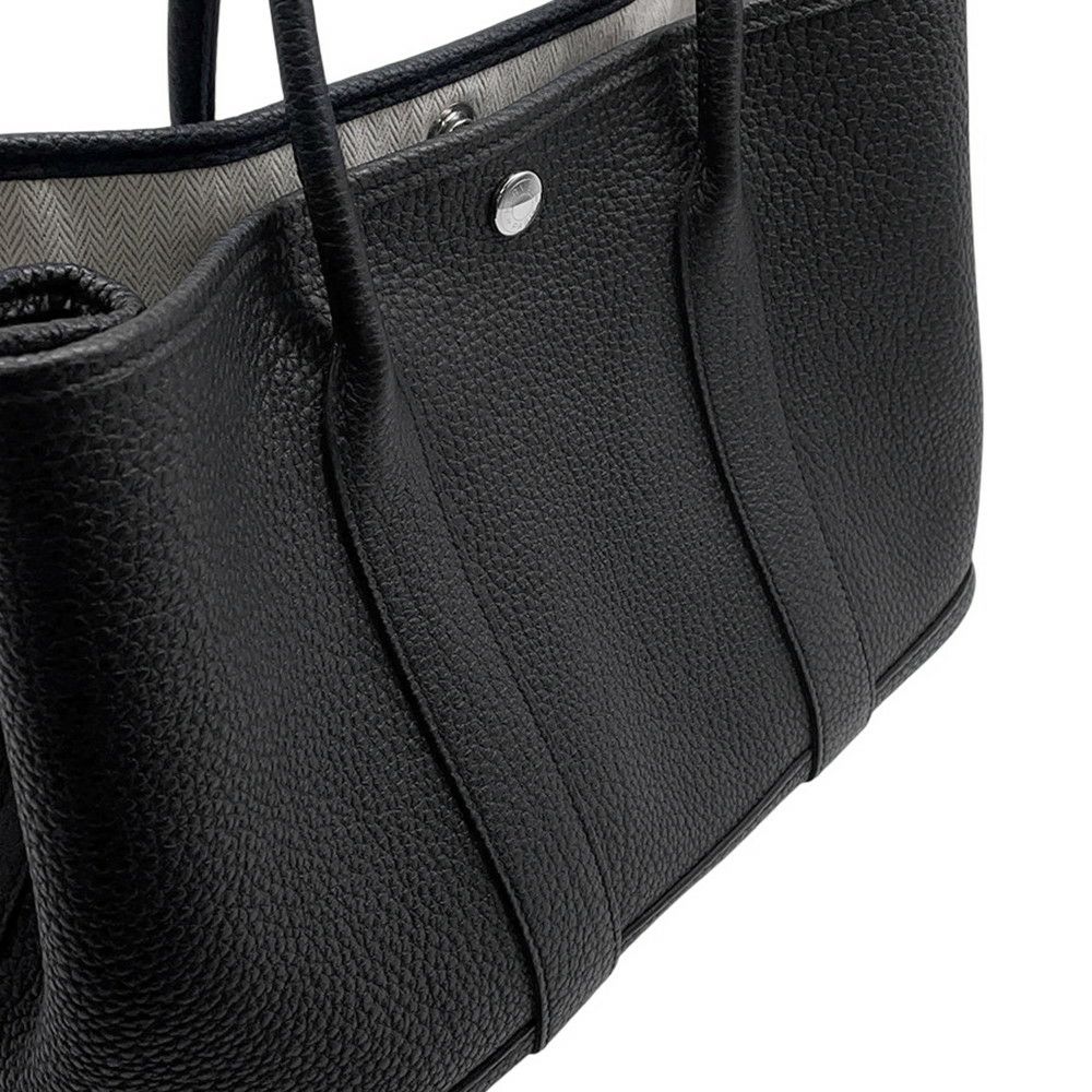 エルメス トートバッグ ガーデンパーティTPM ブラック/シルバー金具 ネゴンダ U刻印 黒