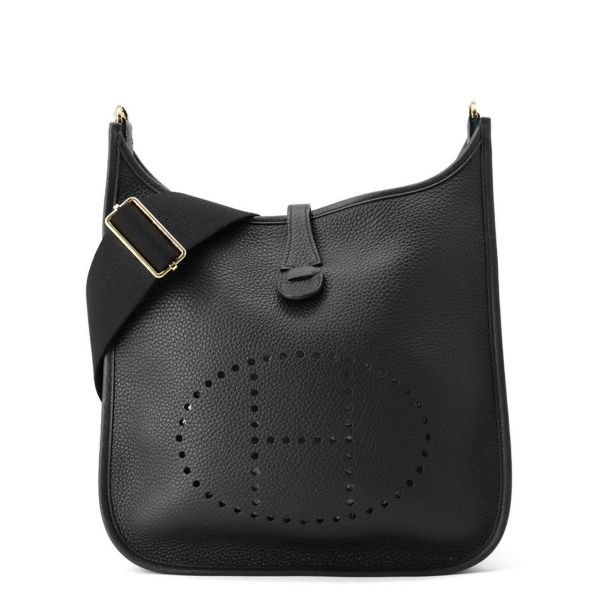 エルメス ショルダーバッグ エブリン3 PM ブラック/ゴールド金具 トリヨンクレマンス K刻印 黒