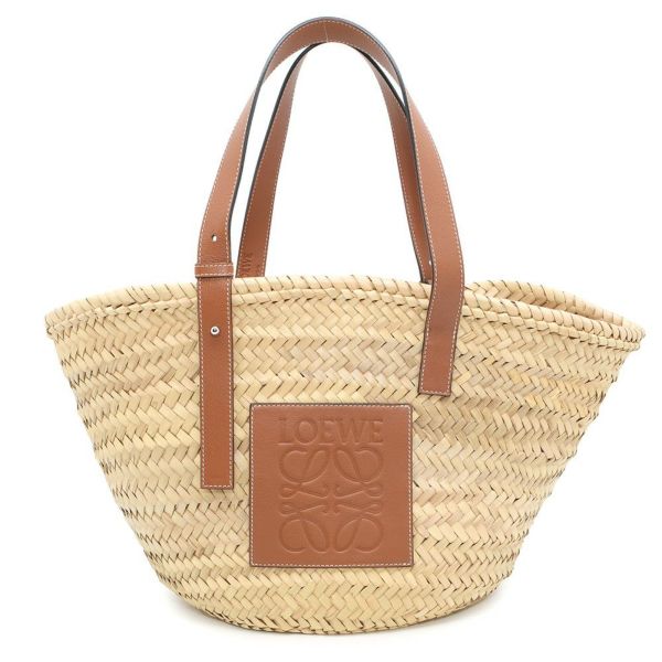 ロエベ ハンドバッグ バスケットバッグ ミディアム 327.02.S92 LOEWE トート かごバッグ ブラウン