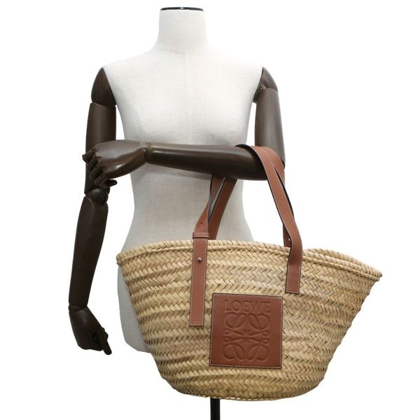 ロエベ ハンドバッグ バスケットバッグ ミディアム 327.02.S92 LOEWE トート かごバッグ ブラウン