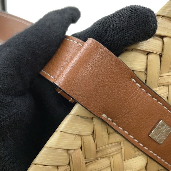 ロエベ ハンドバッグ バスケットバッグ ミディアム 327.02.S92 LOEWE トート かごバッグ ブラウン