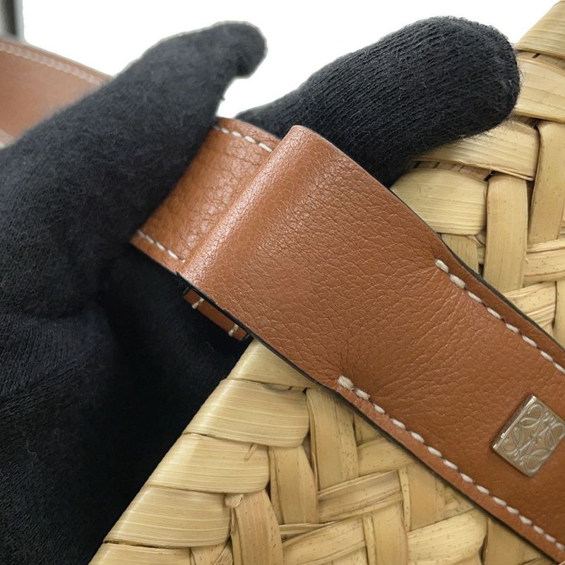 ロエベ ハンドバッグ バスケットバッグ ミディアム 327.02.S92 LOEWE トート かごバッグ ブラウン