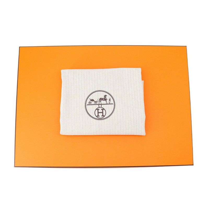 エルメス ショルダーバッグ サック アリーヌMM エクリュ/フォーヴ/シルバー金具 トワルシェブロン/バレニア B刻印