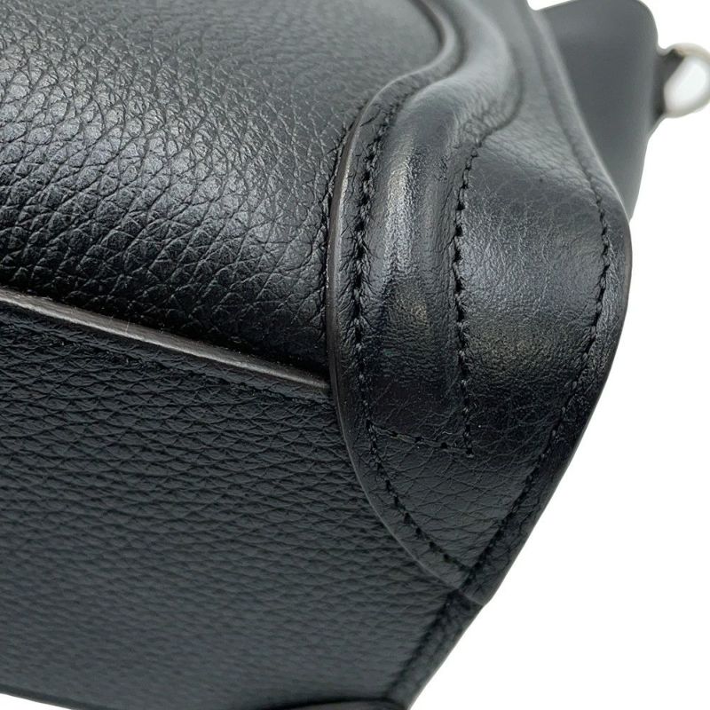 セリーヌ ハンドバッグ ラゲージ ナノショッパー 189243 CELINE 2way 黒