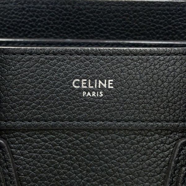 セリーヌ ハンドバッグ ラゲージ ナノショッパー 189243 CELINE 2way 黒