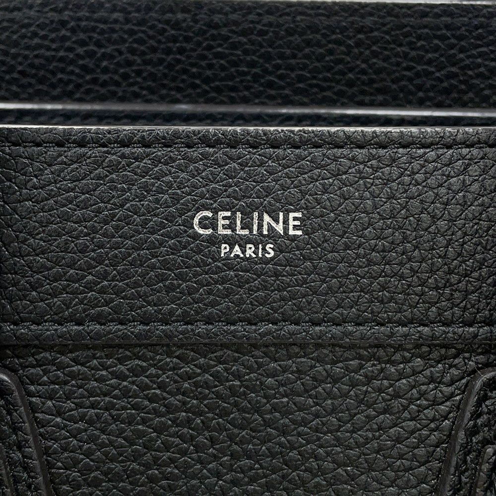 セリーヌ ハンドバッグ ラゲージ ナノショッパー 189243 CELINE 2way 黒