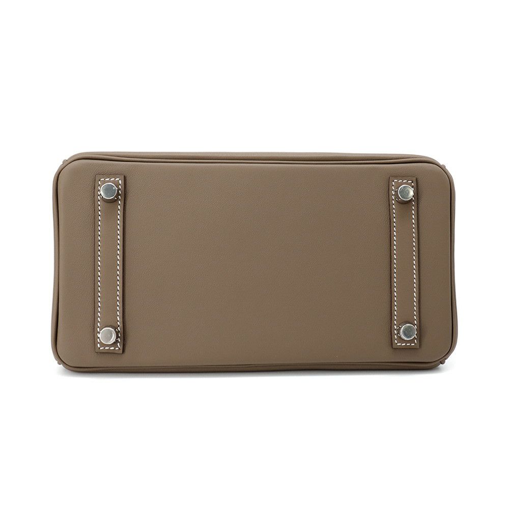 エルメス バーキン25 エトゥープ/シルバー金具 スイフト K刻印 HERMES Birkin ハンドバッグ